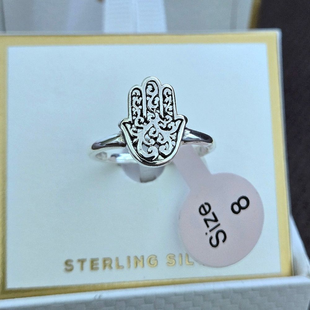 Annika Witt Sterling Silver🤍 Hamsa✋️ Ring💍 - NIB - Picture 2 of 16